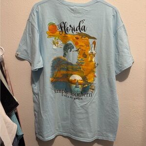 Simply Southern Ice Blue Florida Tee